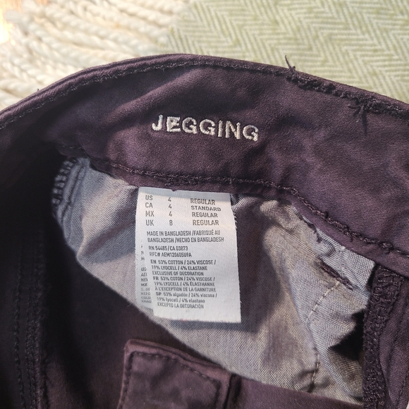 American Eagle Outfitters Women's Super Stretch Sateen Purple Jegging size 4 - Picture 12 of 15
